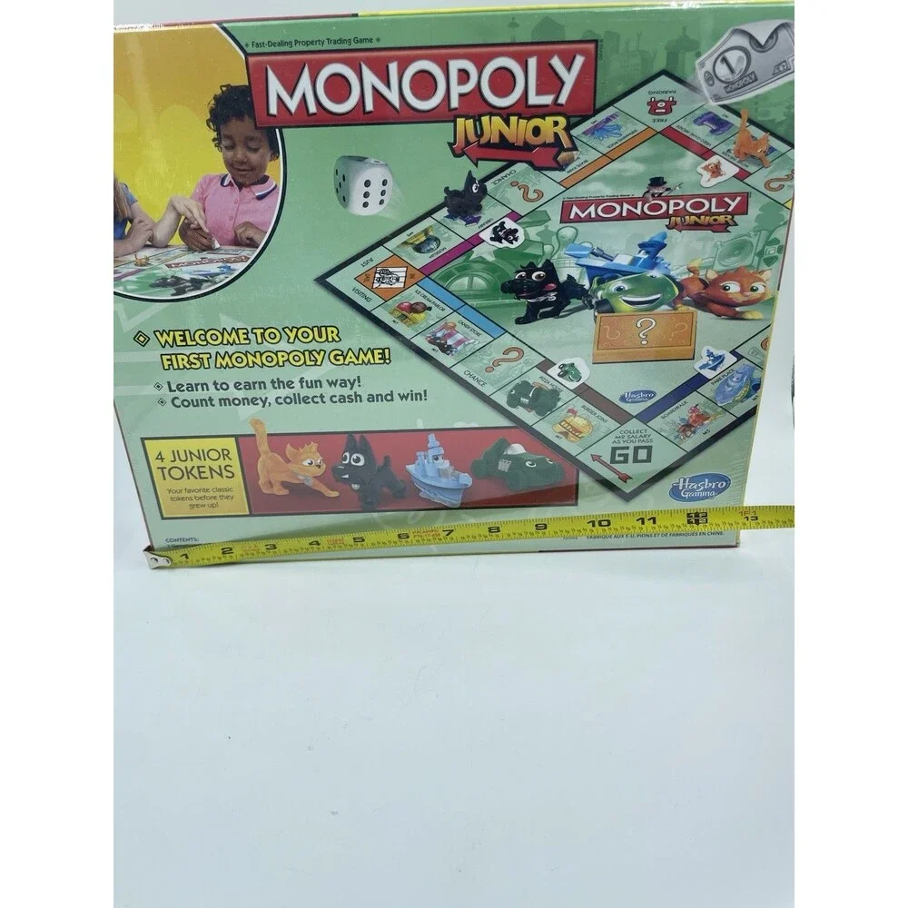 Hasbro Monopoly Junior Cat Dog Car Boat Sealed My First Monopoly Game BRAND NEW